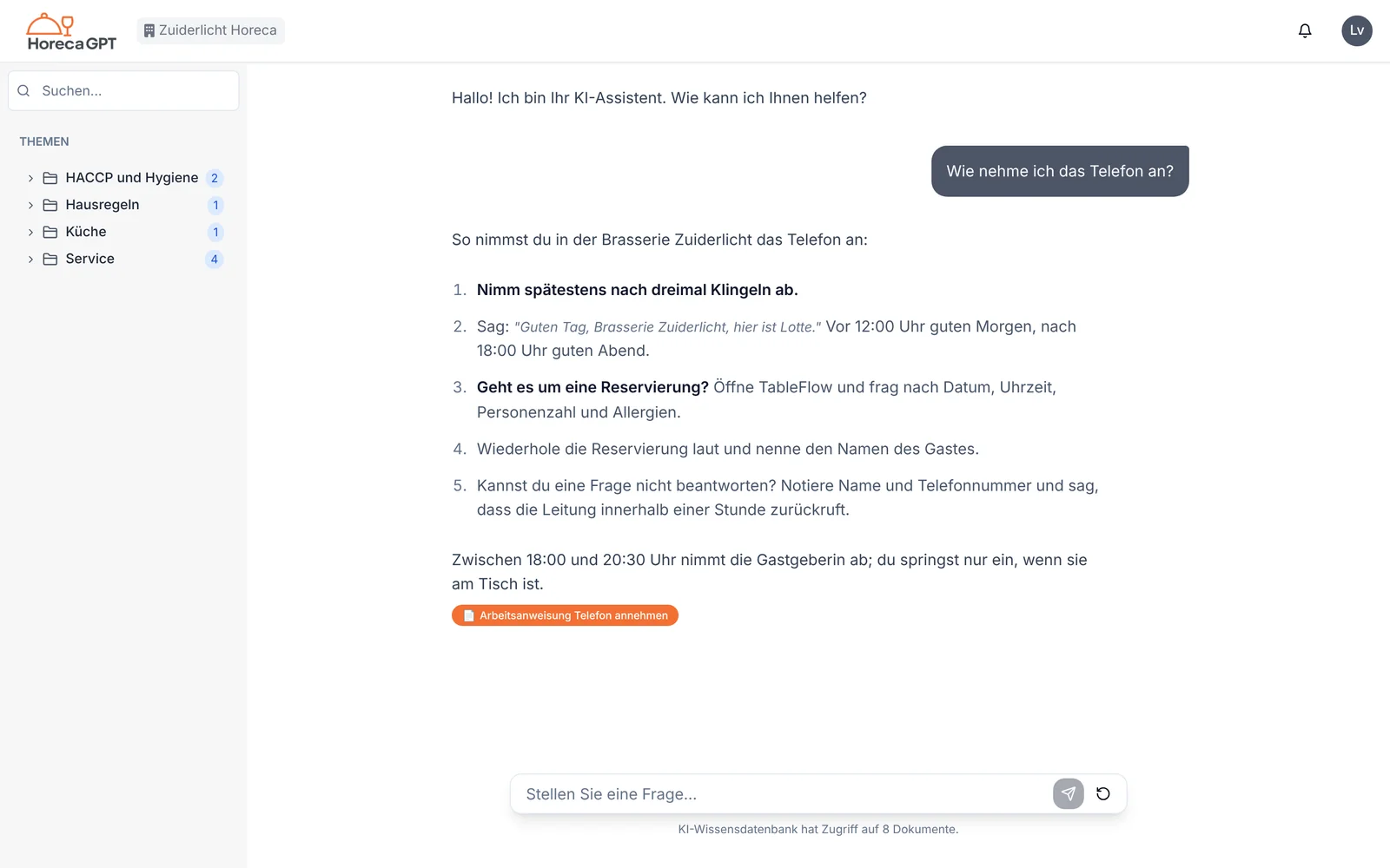 Wie geht man ans Telefon?