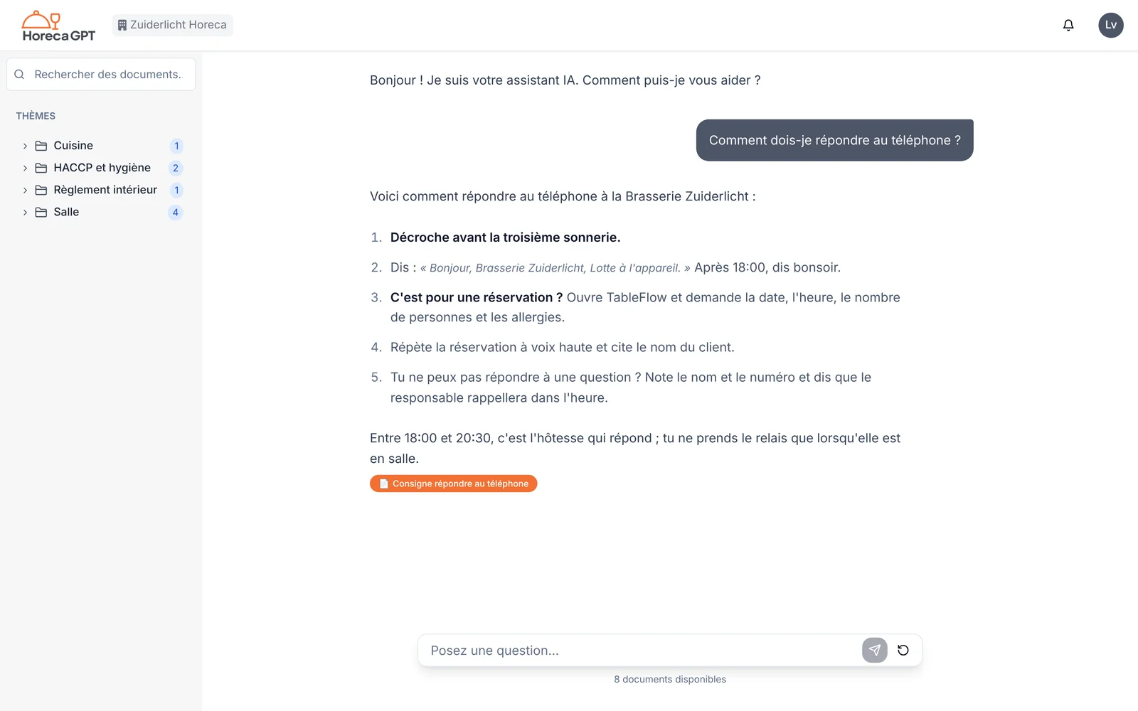 Comment on répond au téléphone ?
