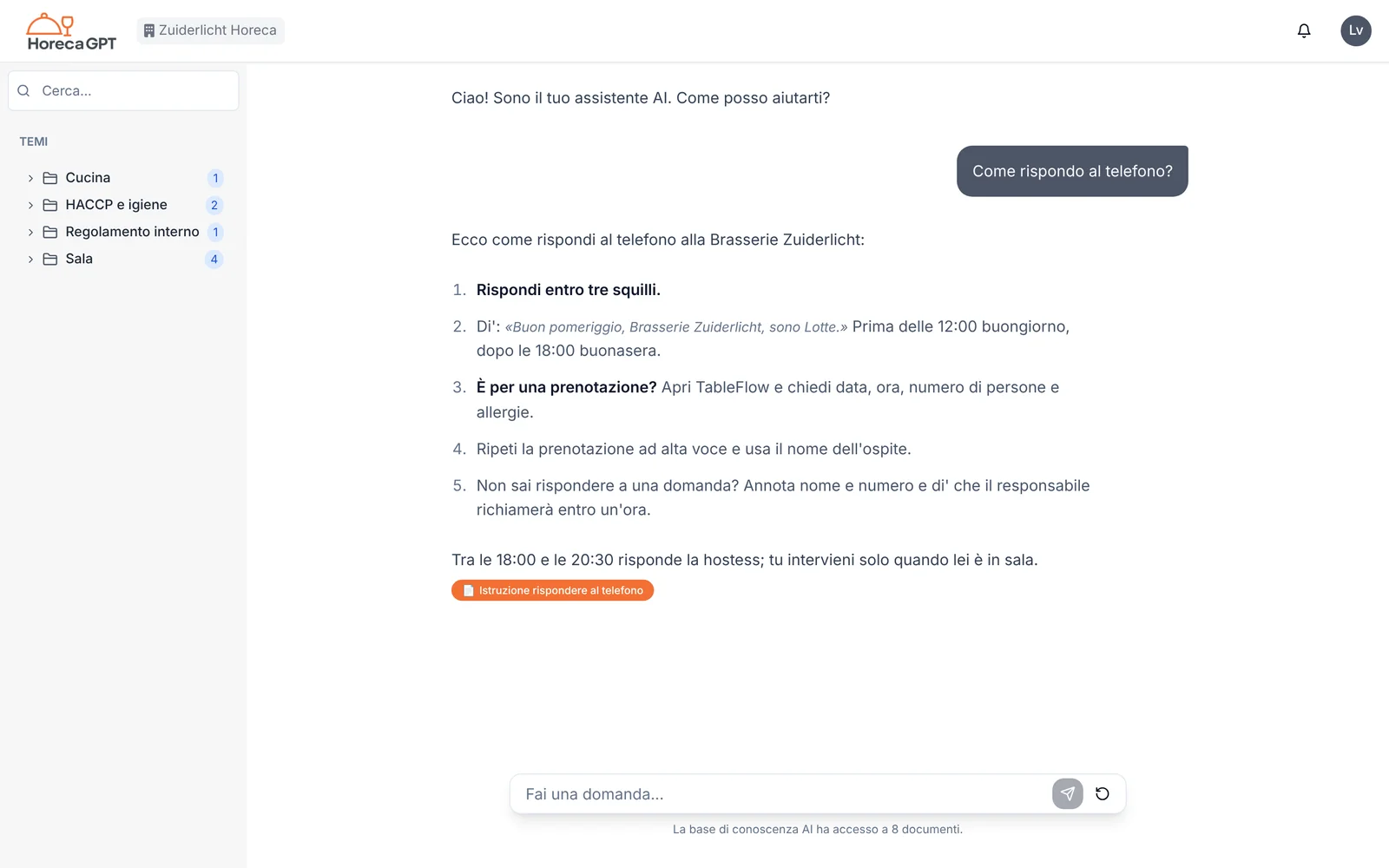 Come si risponde al telefono?